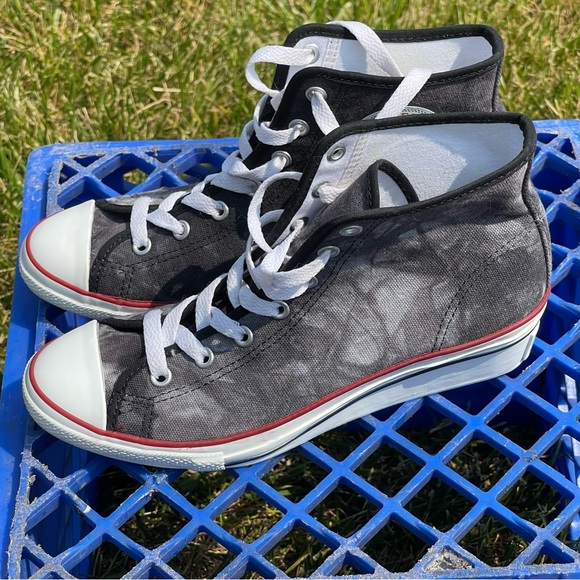 Converse Chuck Taylor Women Size 7 Hi-Ness Wedge Shoes Black White Camo 542470C - Picture 4 of 13